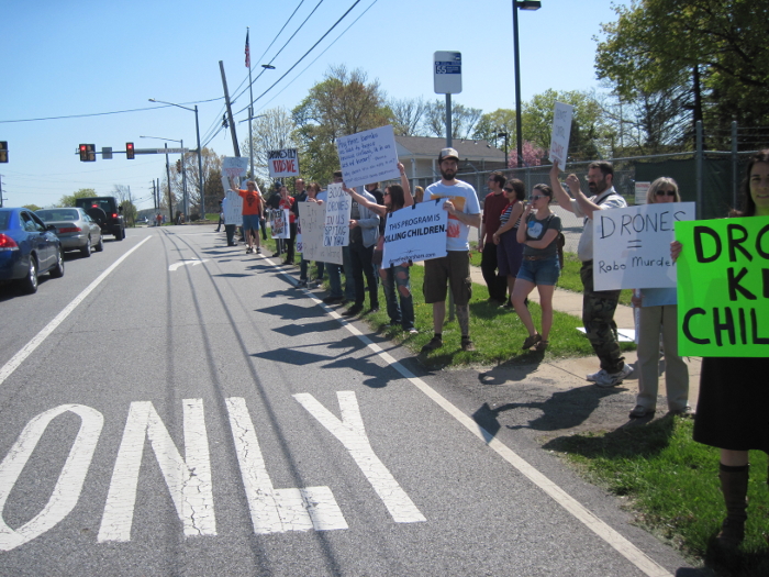 Horsham Air Base drone protest