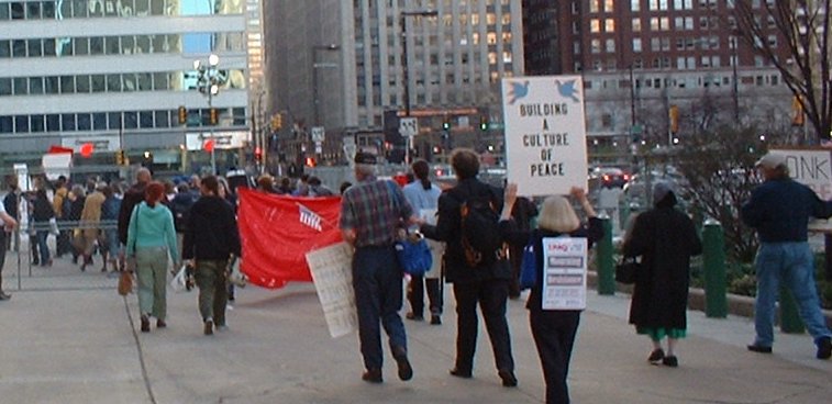 marching on City Hall