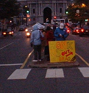 City Hall in background