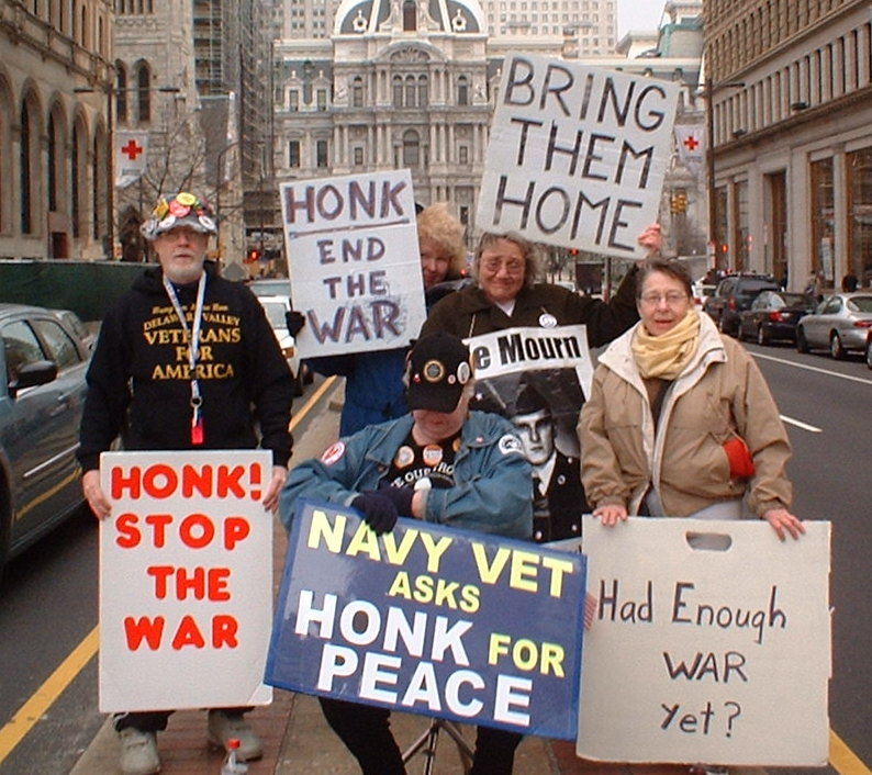 in front of City Hall