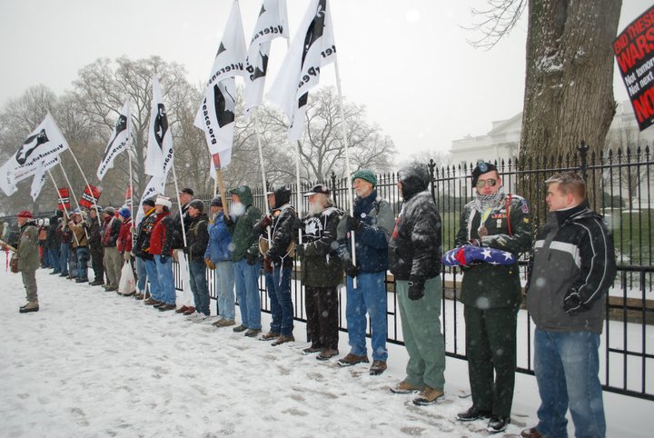 Vets protest