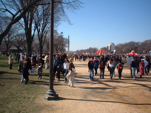 on the Mall