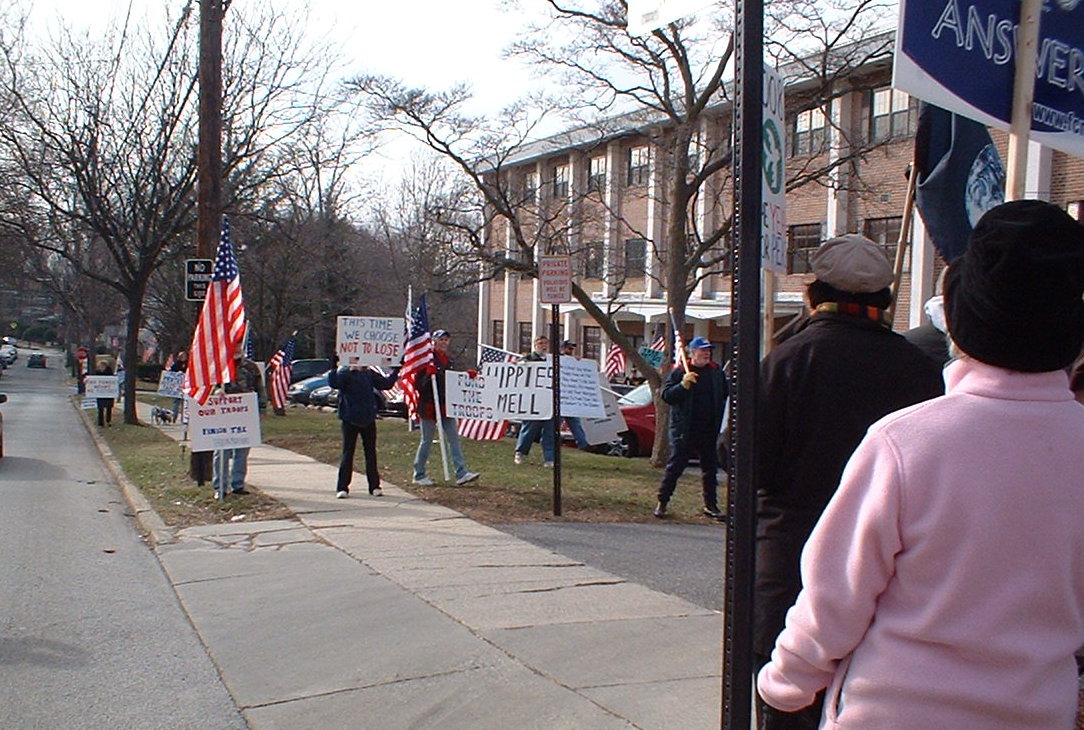 counter-protesters