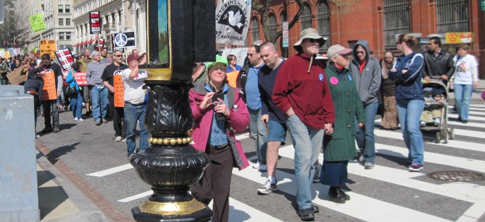 marching front view